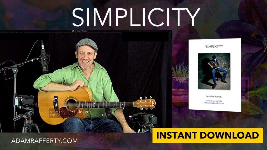 Simplicity - Adam Rafferty Free Fingerstyle Guitar Lesson