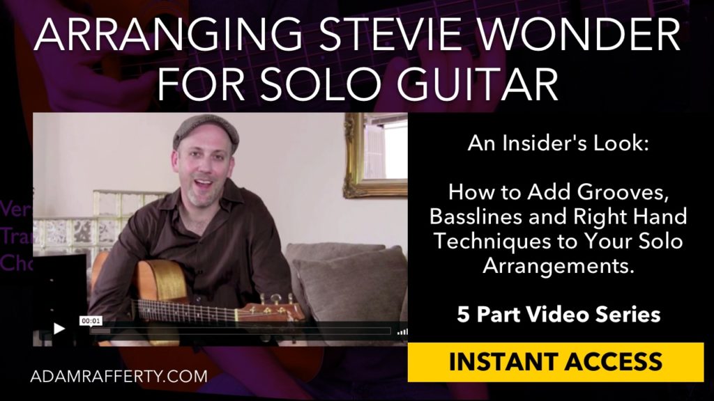 Stevie Wonder for Solo Fingerstyle Guitar - Adam Rafferty Free Guitar Lesson