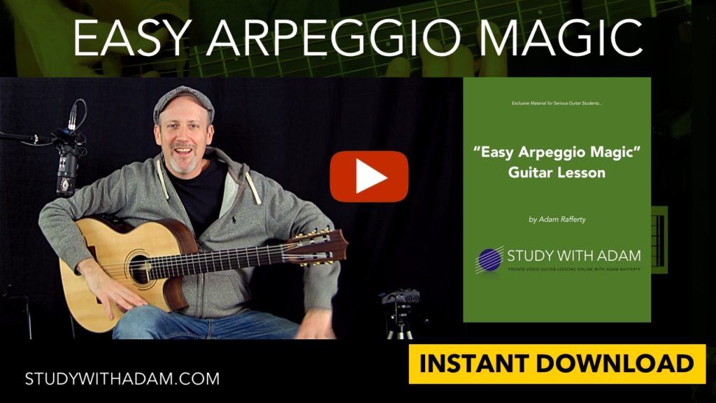 Easy Arpeggio Magic - Adam Rafferty Free Guitar Lesson